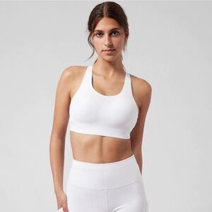 NWT! Athleta Advance Adjustable Racerback Bra 36B White